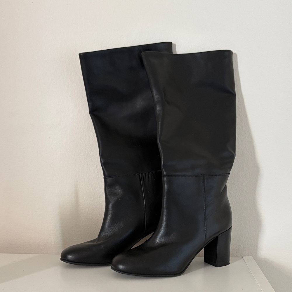 Intentionally Blank Pam style knee high leather boots